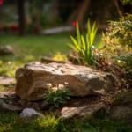 Haustier im Garten