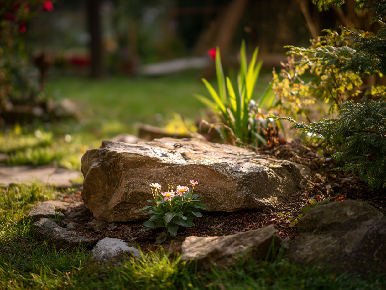 Haustier im Garten